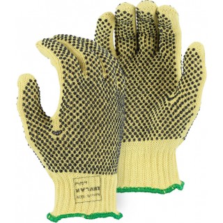 3111 Majestic® Cut-Less Kevlar® Heavyweight 7-Gauge Cut Resistant Gloves with PVC Dots